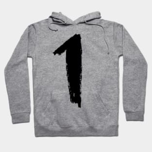 Handwritten Numerals: One, Number 1 Hoodie